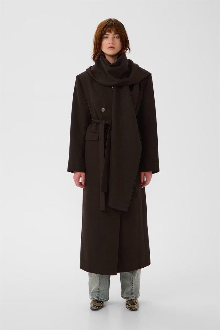 Gzvenja Long Coat  Ganache