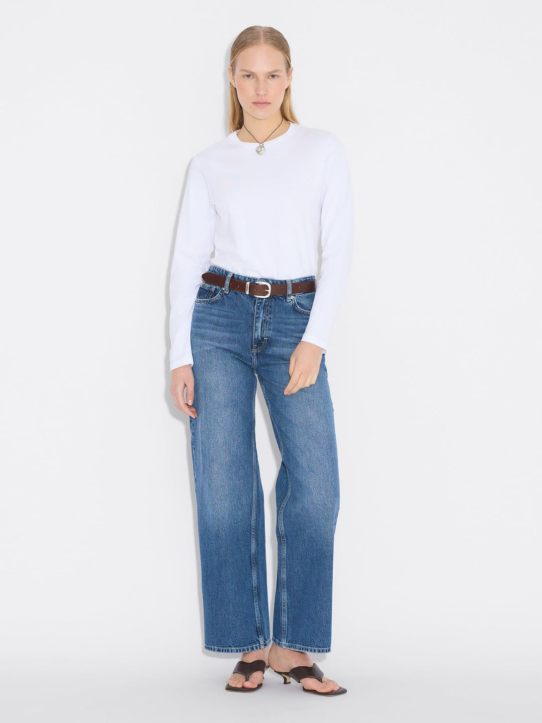 W Wide Jeans  Blue