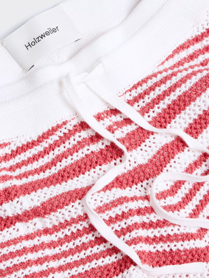 Kelp Striped Shorts  Red Stripe