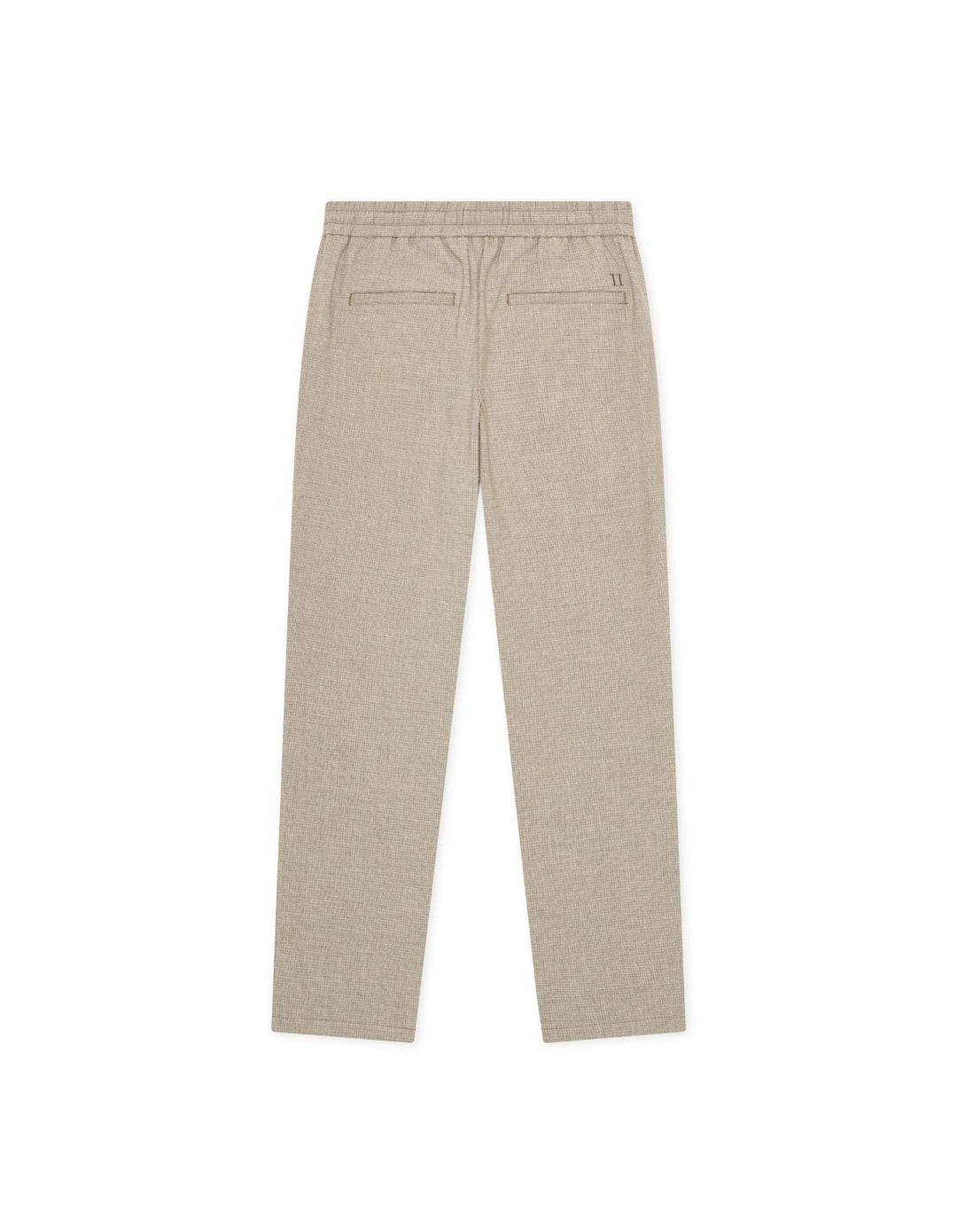 Mini Check Drawstring Pants  Bungee Cord Brown