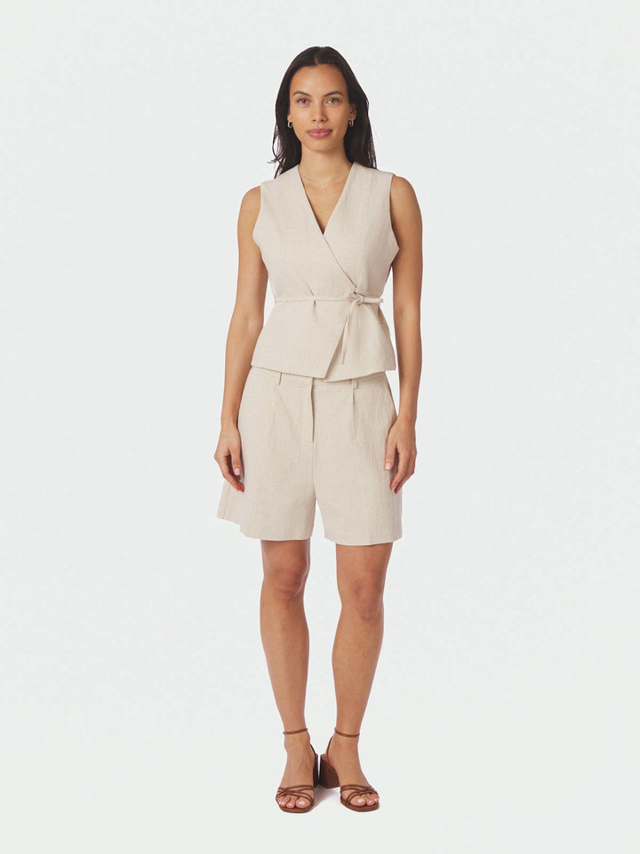 Samara Ramie Waistcoat  Natural