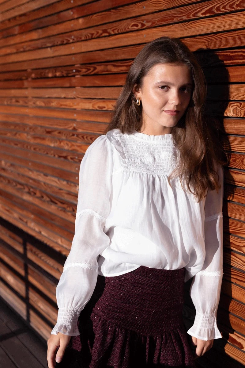 Saga bluse White