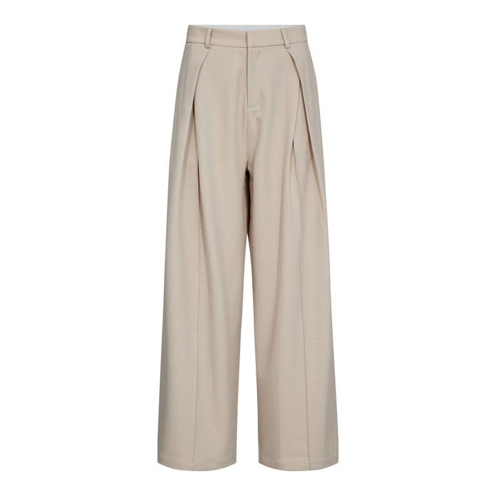 NancyCC Pleat pant  Bone