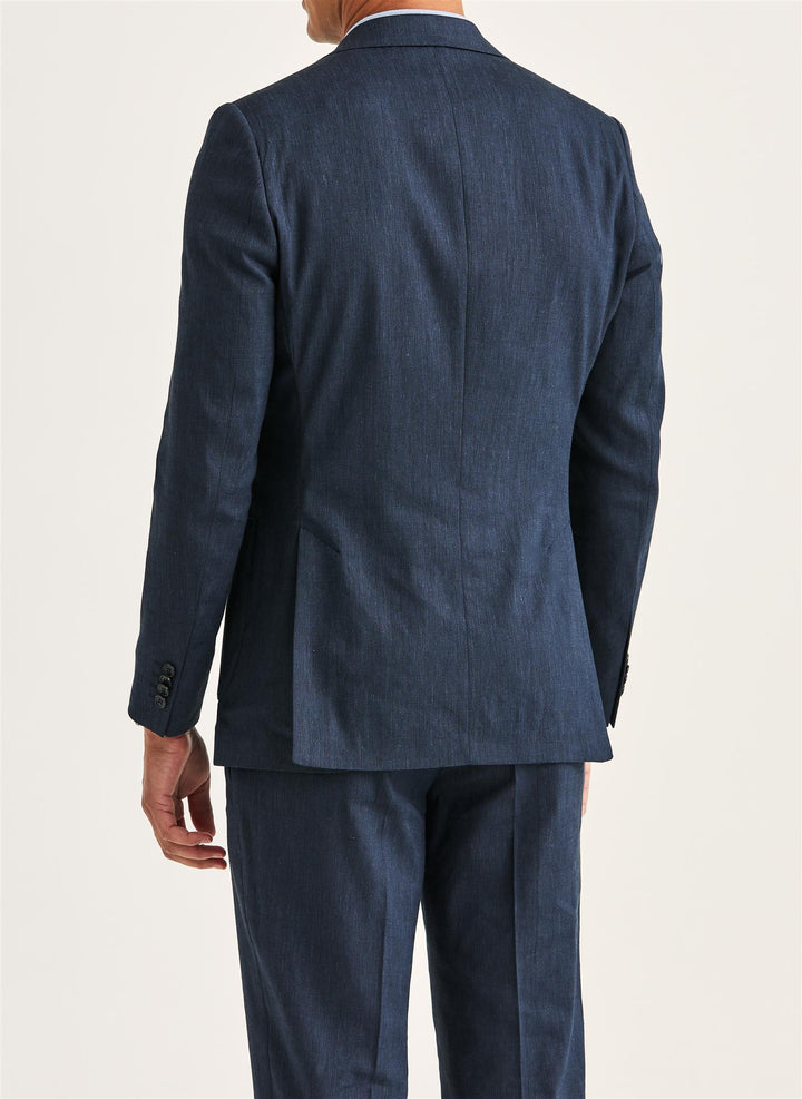 Morris Linen Suit Jacket  Navy