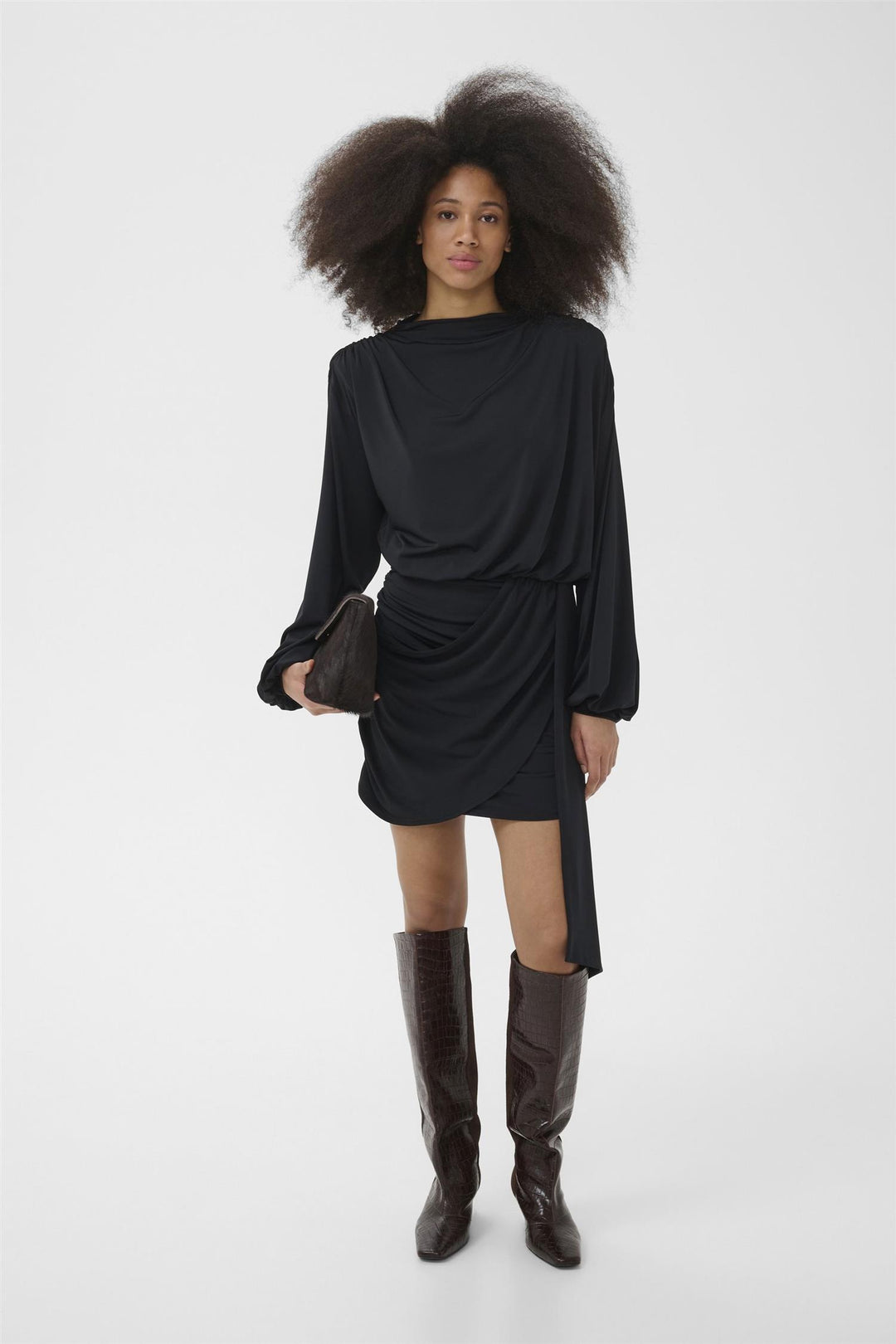 Gzmarti Short Dress Black