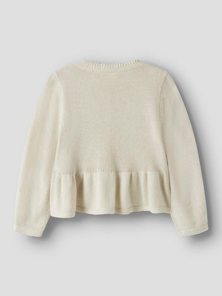 Ramla Rir Ls Short Knit Card Offwhite