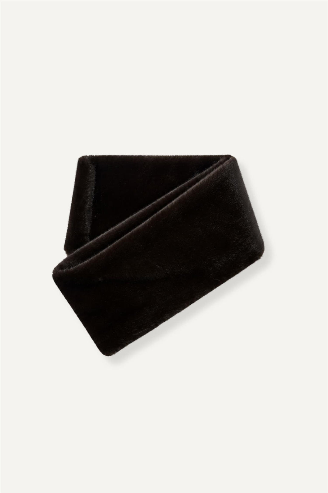 Laurel Faux fur Scarf  Mocha Brown