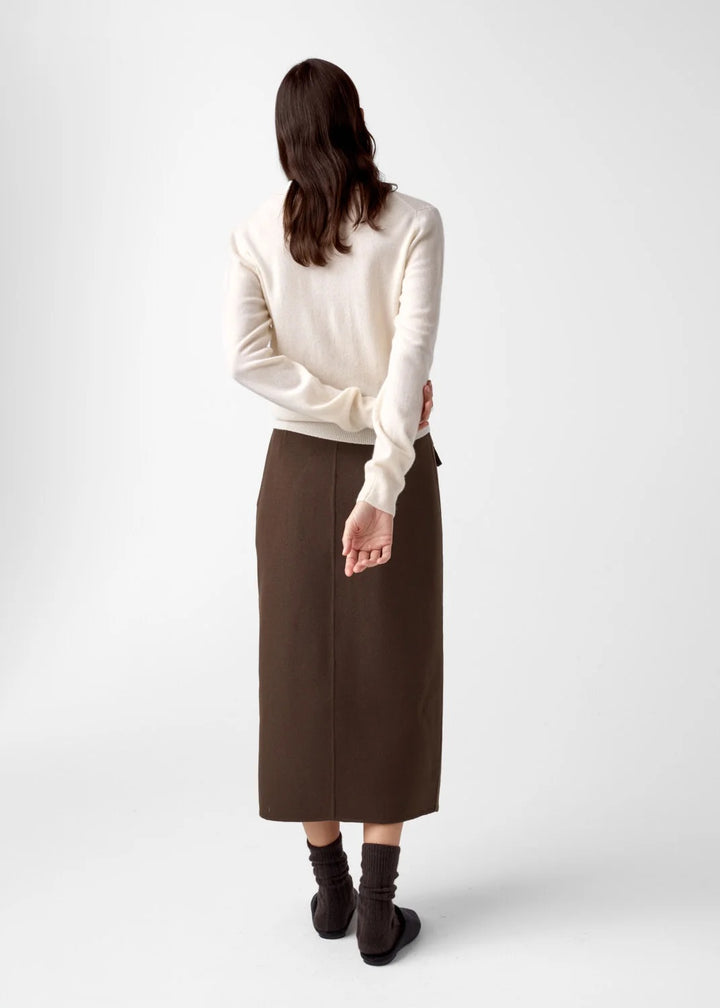 Elida cashmere polo  Eggshell