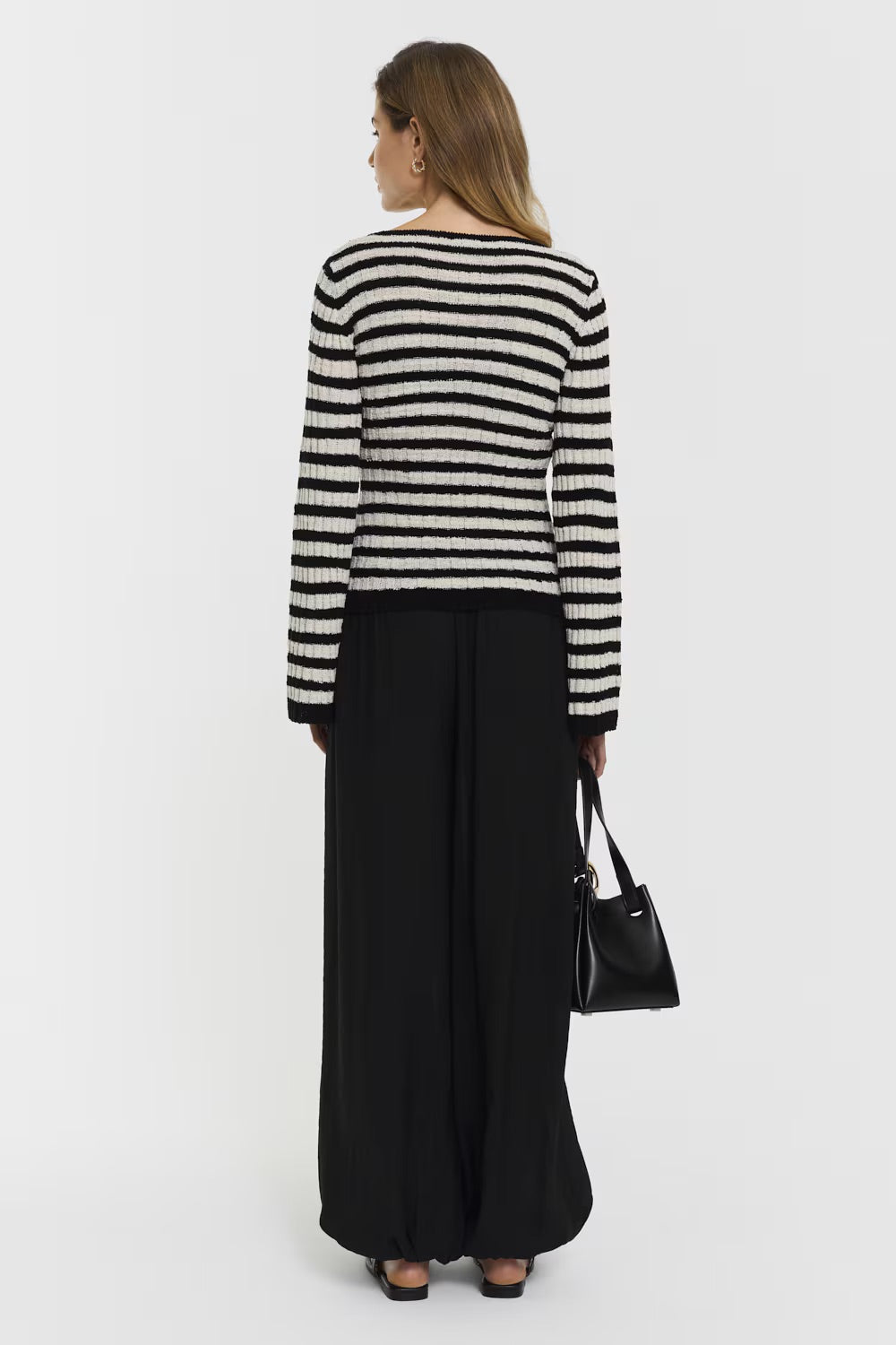 Karlie Knitted Top  Black Stripe
