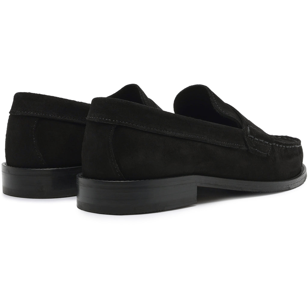 Miles Penny Loafer  Black Suede