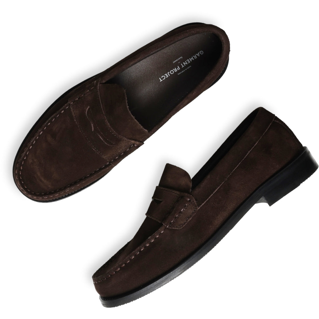 Miles Penny Loafer  Brown Suede