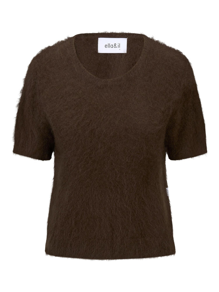 Emmy Brushed Tee  Brown