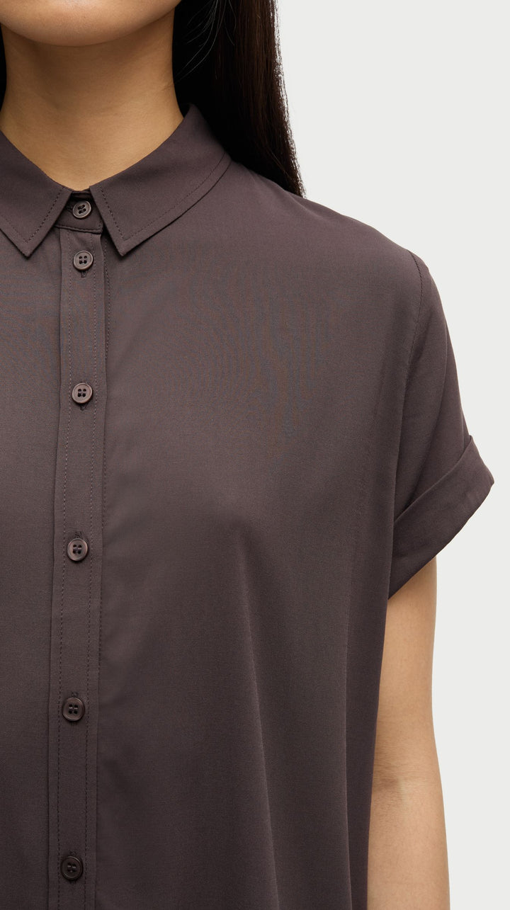 Majan Ss Shirt 9942  Black Coffee