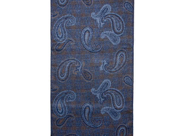 Skjerf herre paisley 35x180  Navy