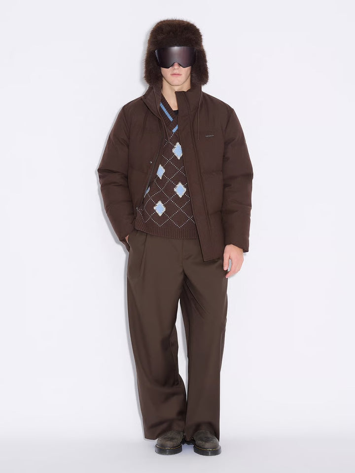 M Tech Wool Down Jacket  Dk. Brown