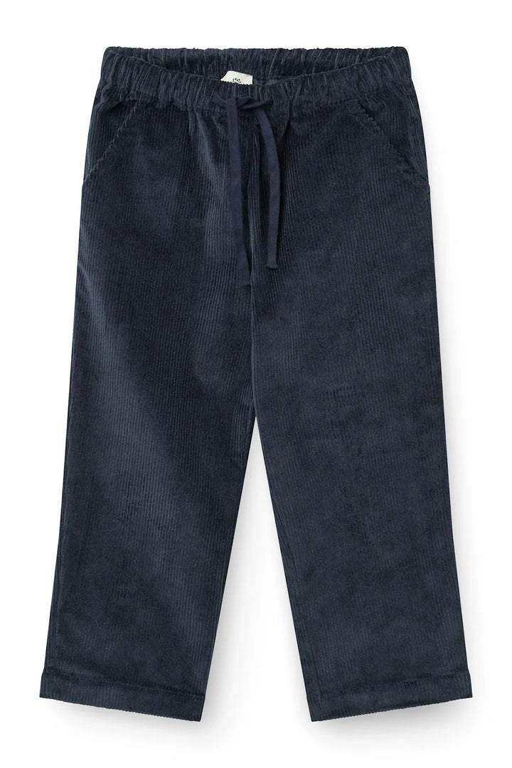 CORDUROY PANT W. ADJ. WAIST  Navy