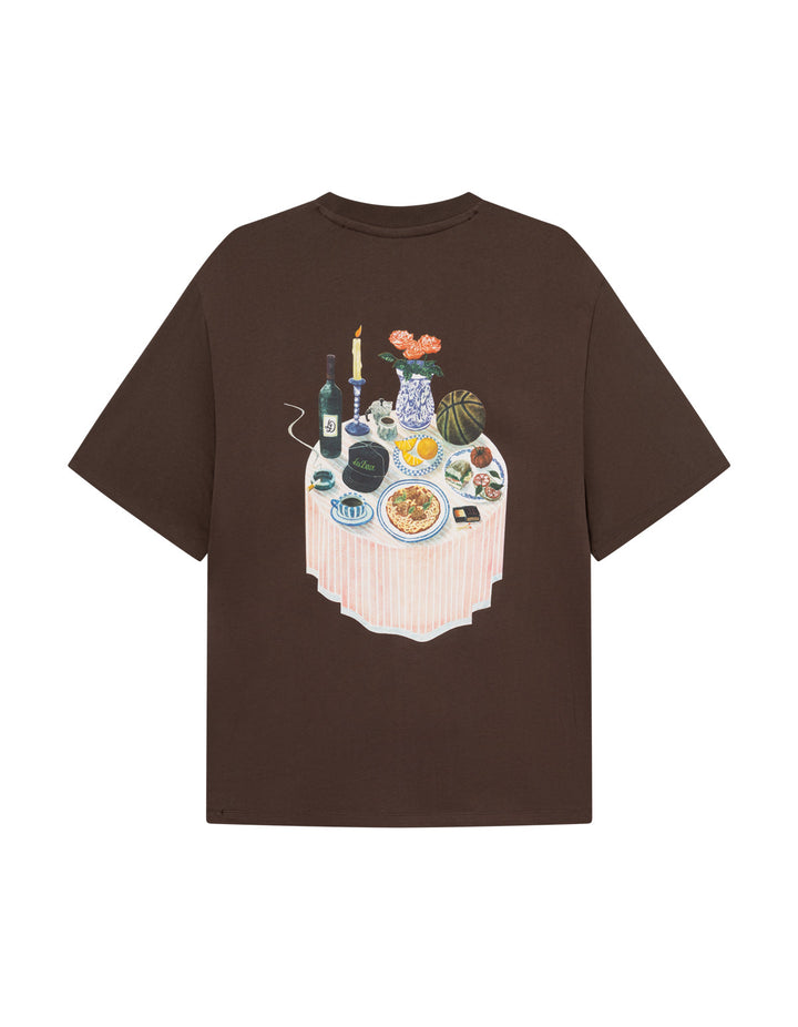 Cole Table T-Shirt  Slate Brown