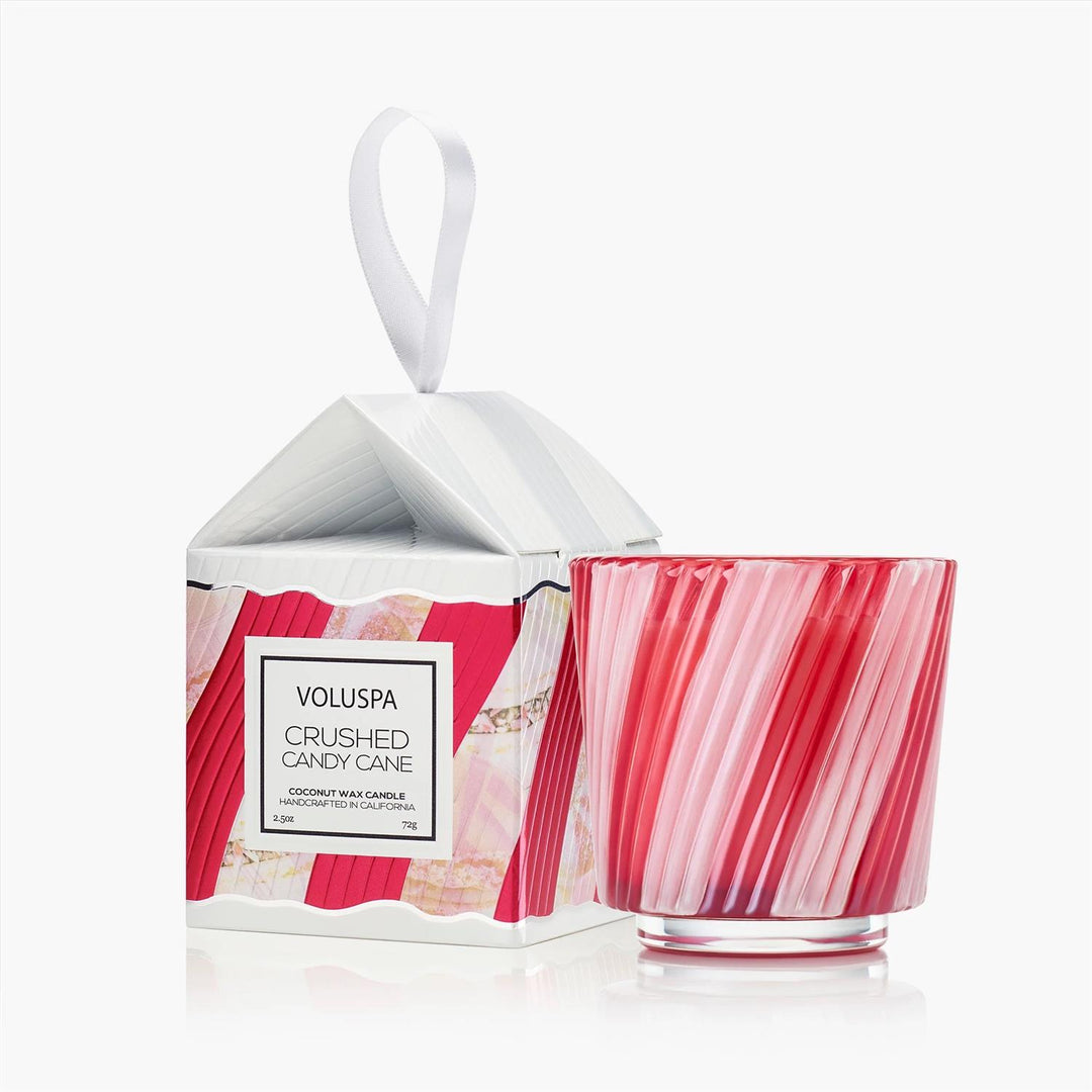 Boxed Pedestal Ornament Crushed Candy