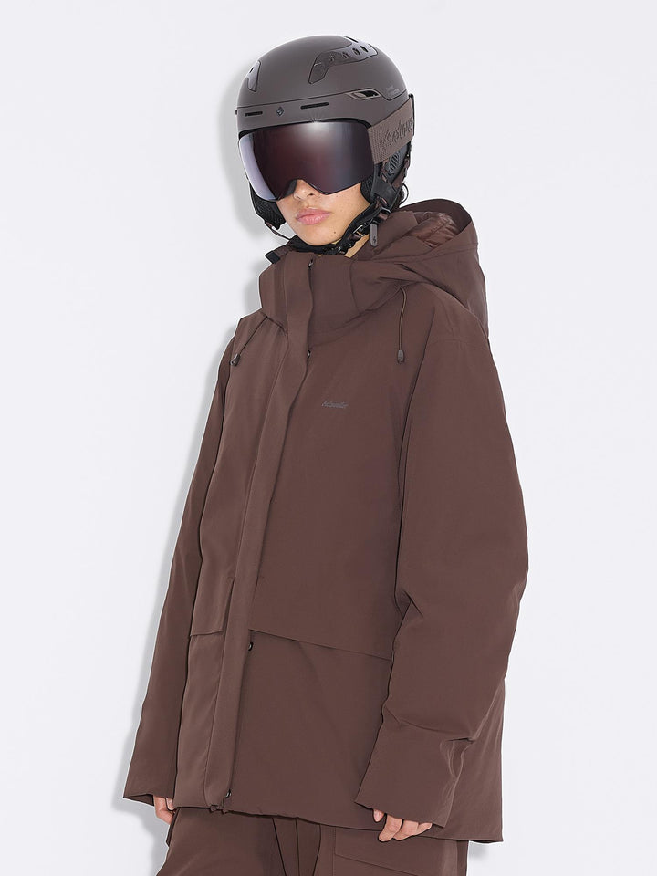 W Tryvann Down Jacket 25-04_ski  Dk. Brown