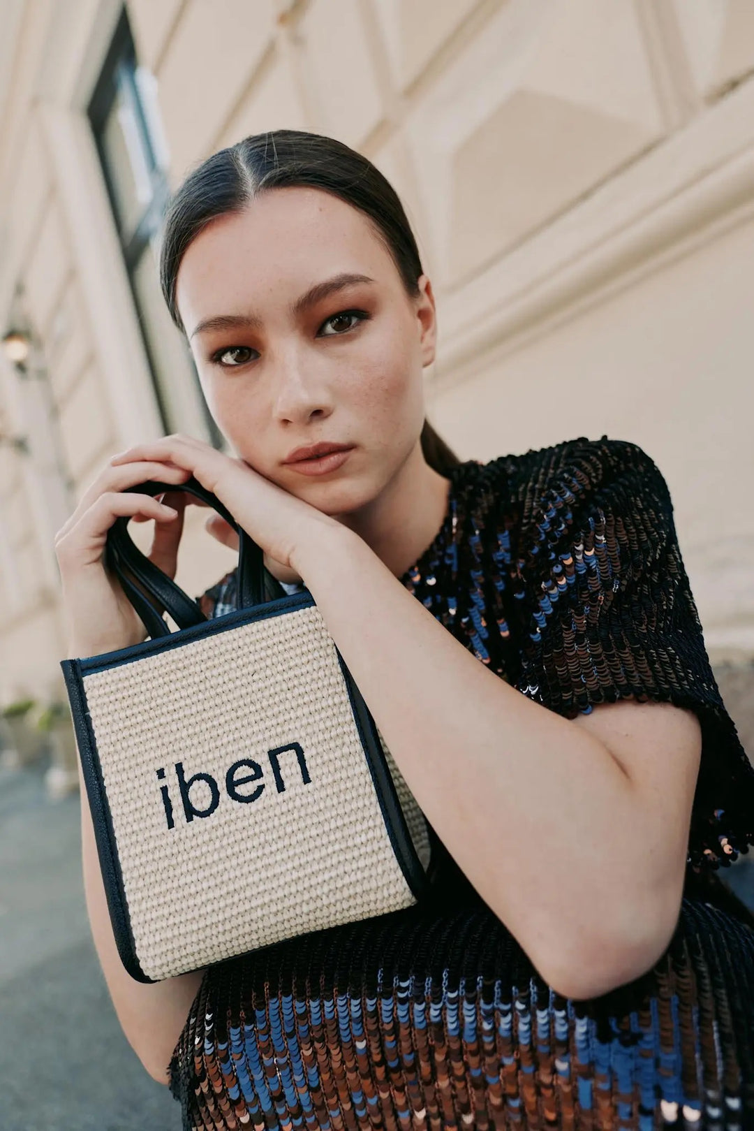 Iben Straw Bag Mini  Sunlit Straw