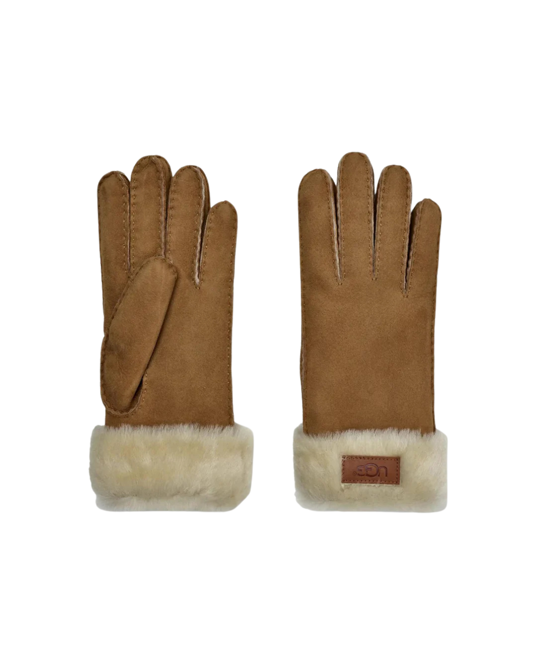 Sheepskin seamed glove  Chestnut