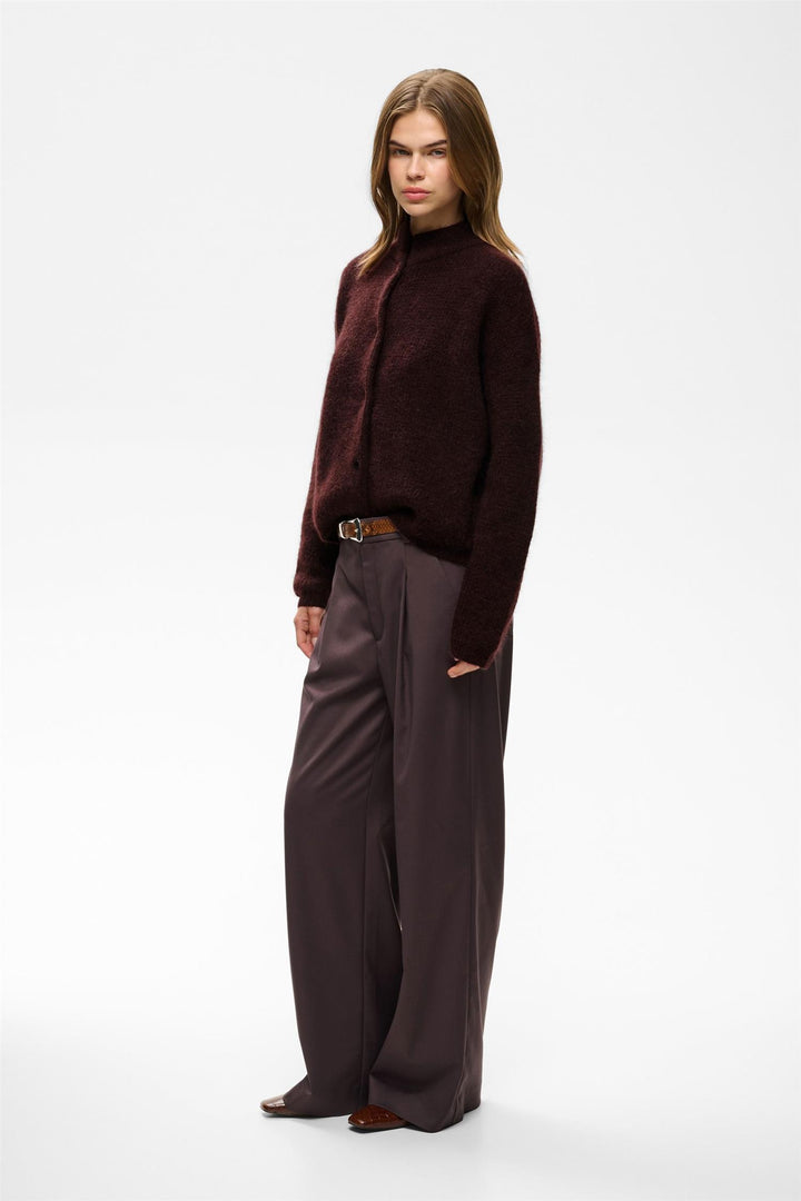 Gzdebbie Cardigan  Plum Melange