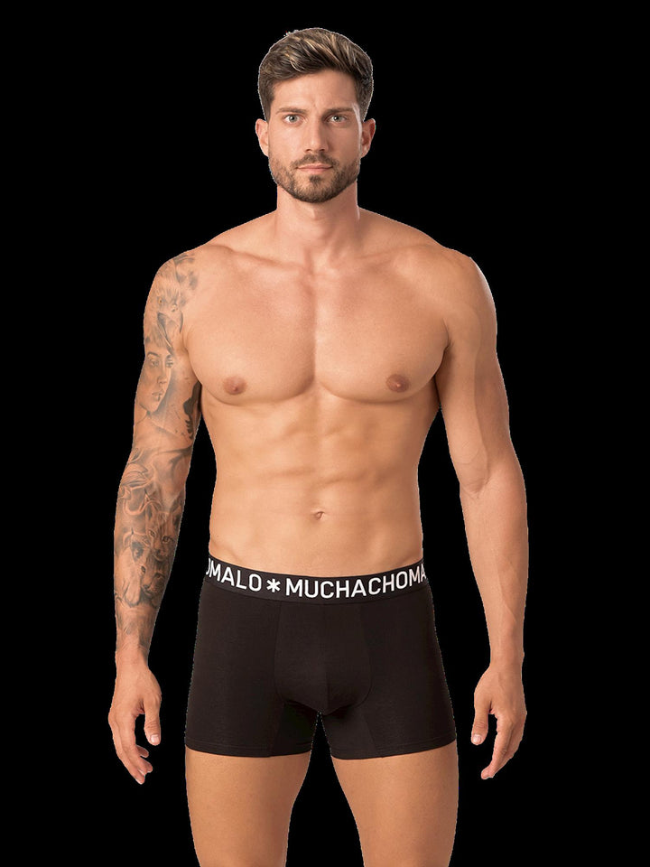 1132 3pk Cotton Boxer 24  Black