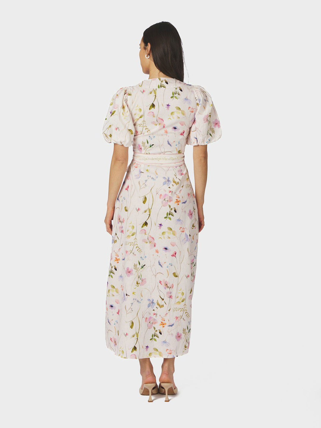 Clarine Flower Dress  Off White