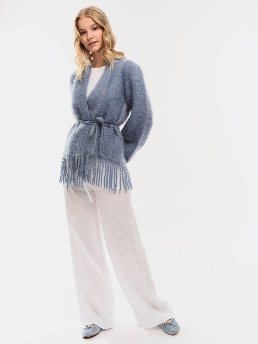 Fidele Chunky Cardigan  Denim Blue