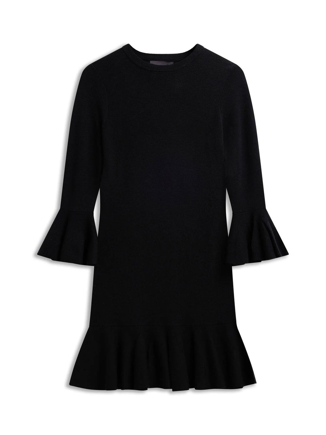 Flora Merino Dress  Black