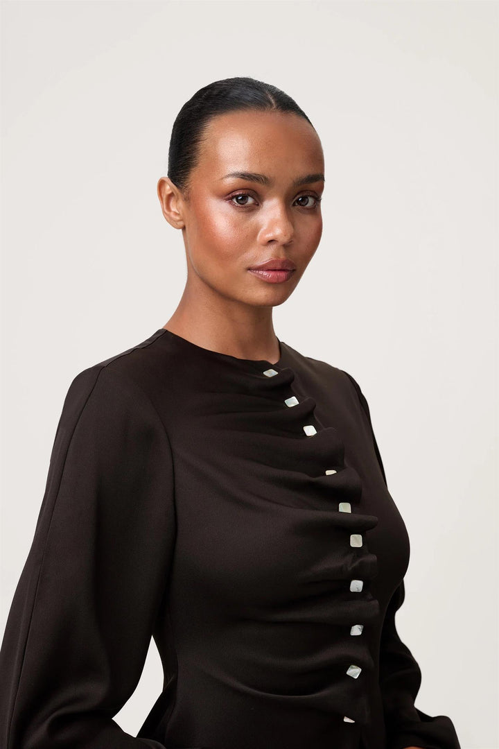 AROLLO BLOUSE  Espresso