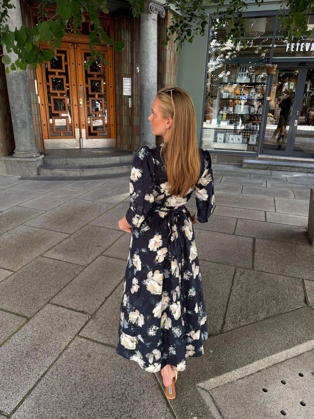Maria Dress Blue Garden  Blue Garden