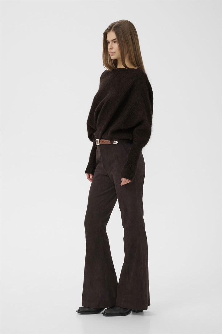 Debbie Drape Pullover  Ganache Melange