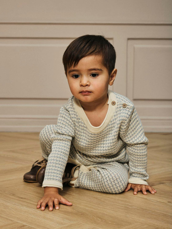 Nbmnelson Ls Knit Suit Lil  Lysegrå