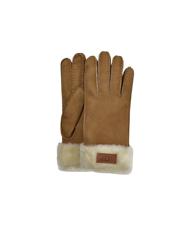 Sheepskin seamed glove  Chestnut