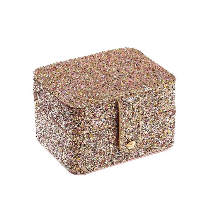 CONFETTI GLITTER GOLD JEWELLERY BOX  Gold Glitter