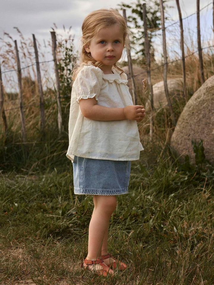 funda Loose Dnm Skirt  Mellomblå