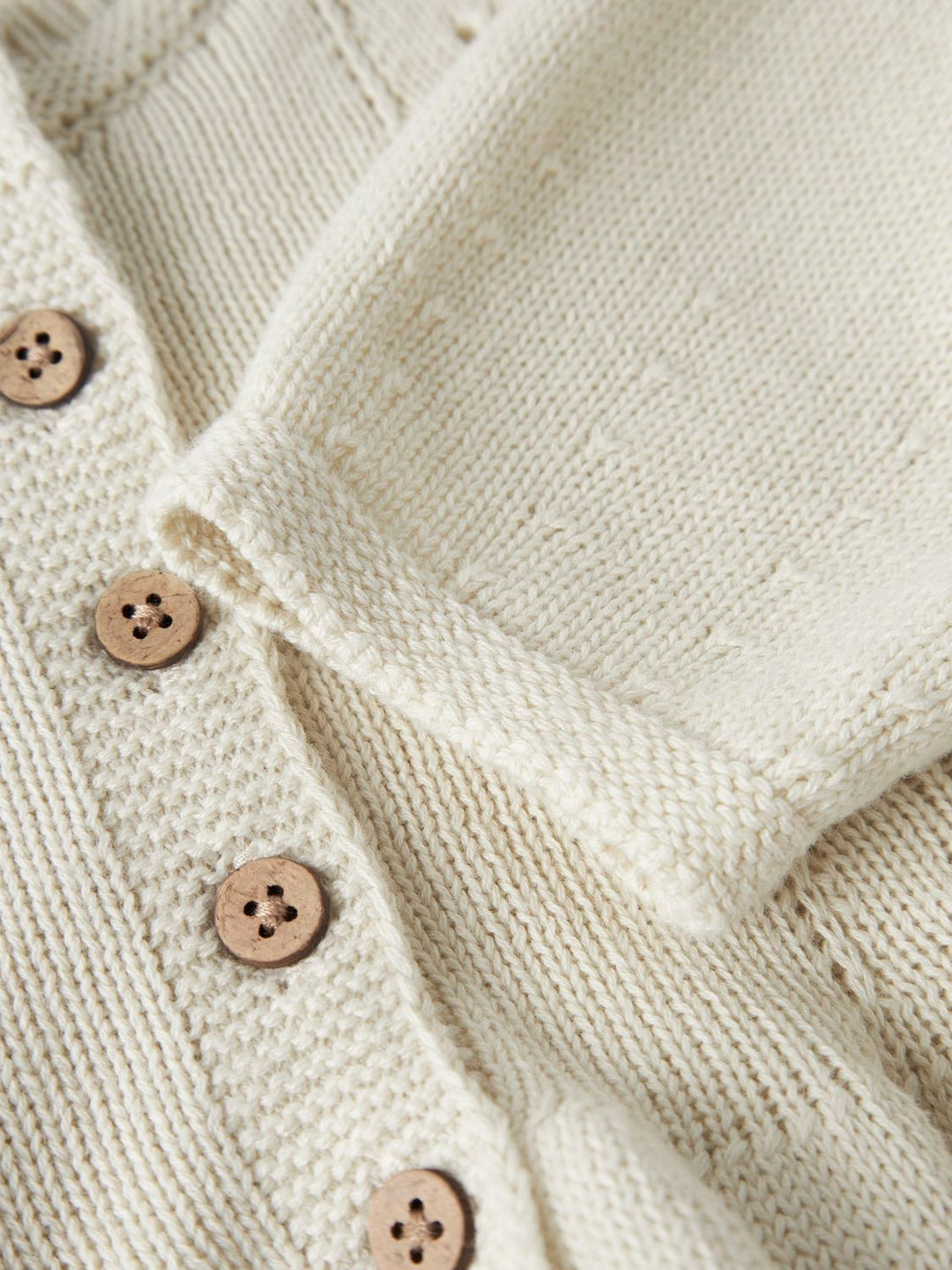 Ramla Rir Ls Short Knit Card Offwhite