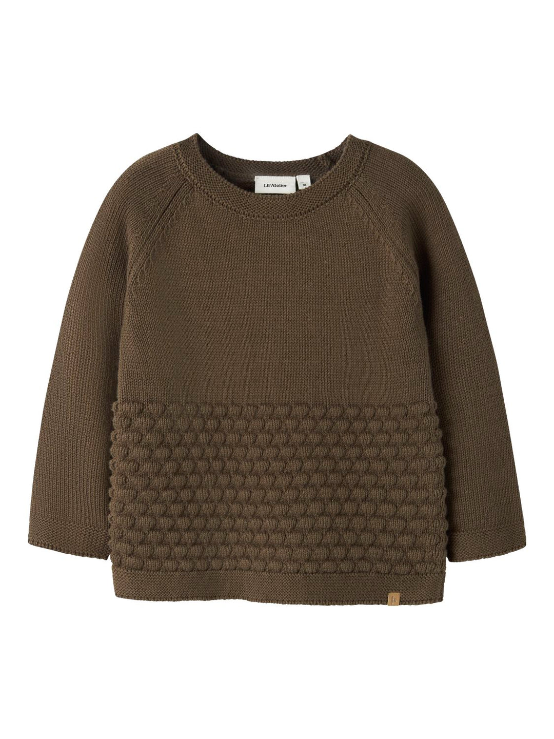 nobir Ls Knit Lil  Mellombrun
