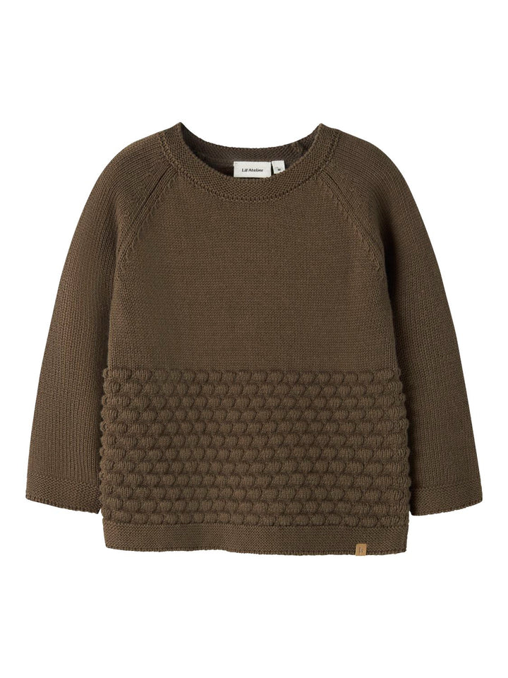 nobir Ls Knit Lil  Mellombrun