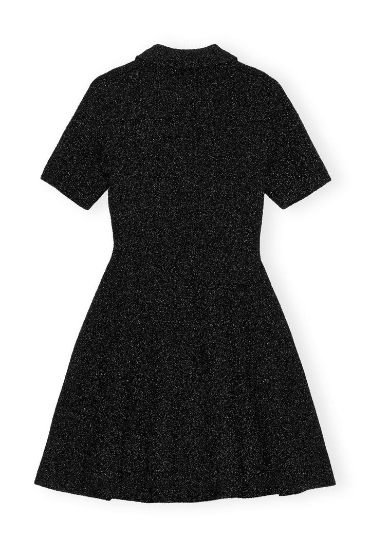 Sparkle Doubleface Mini Dress  Black