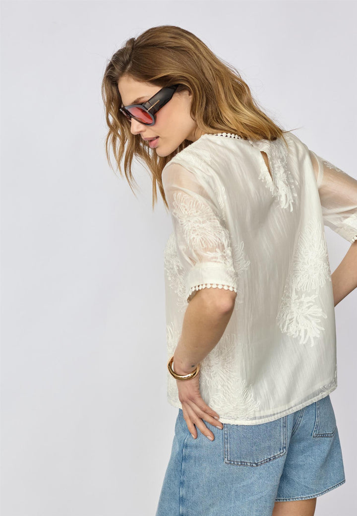 NeaCC SS O-Blouse  White