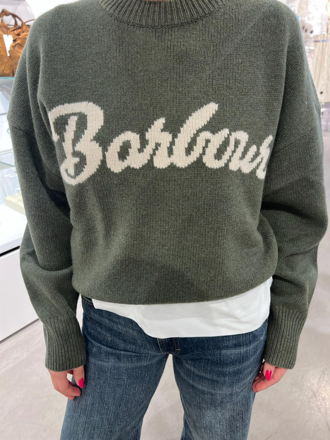 Barbour Ivybridge Knit  Olive