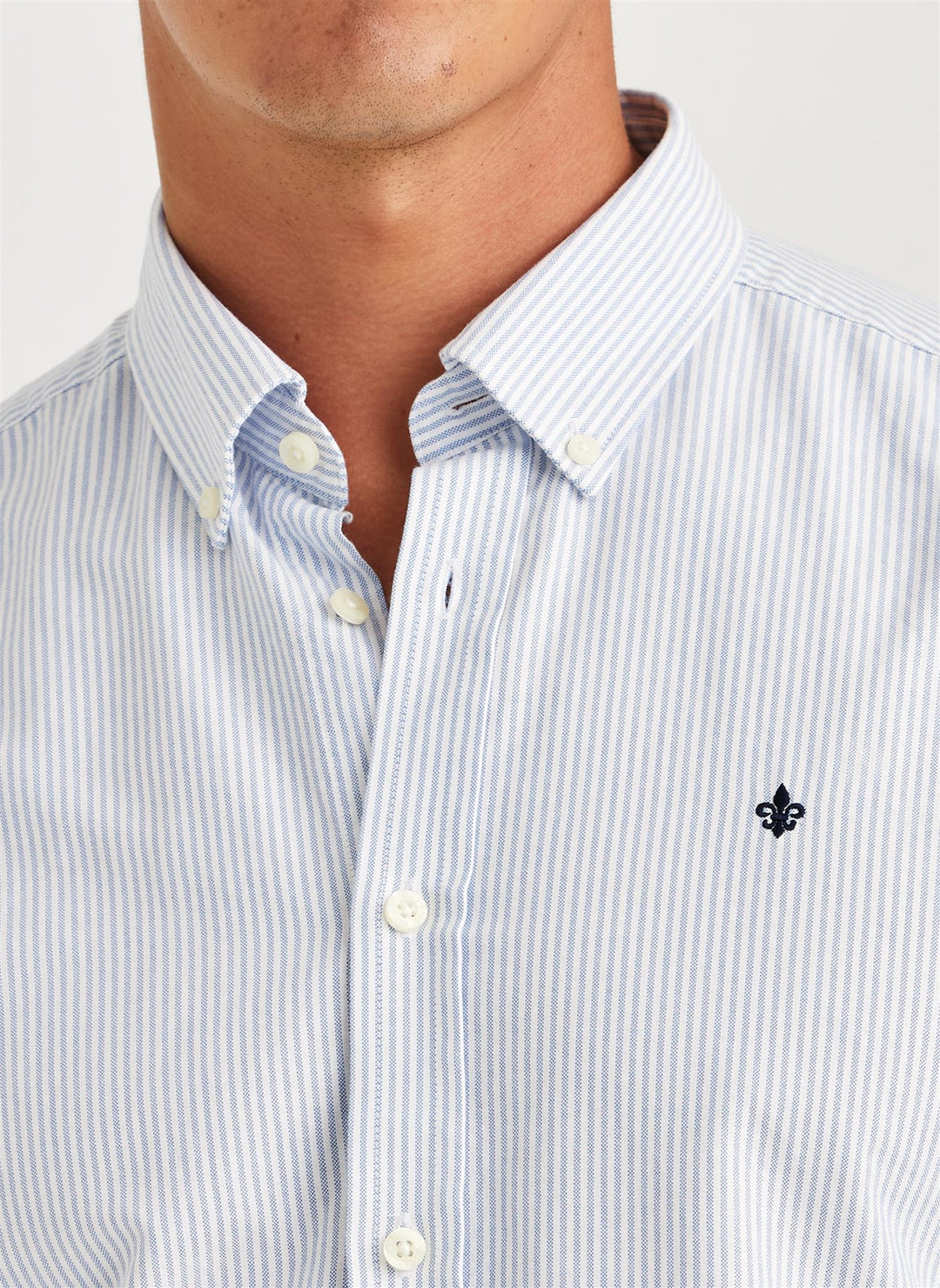 OXFORD STRIPED  Light Blue