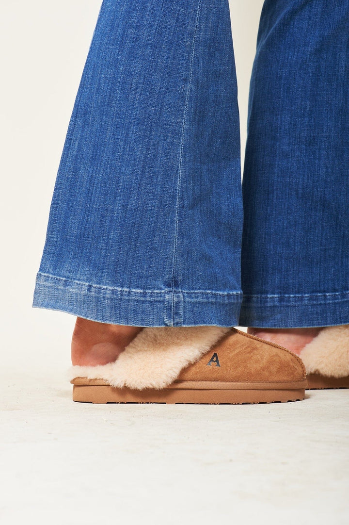 Shearling Slippers  Chestnut