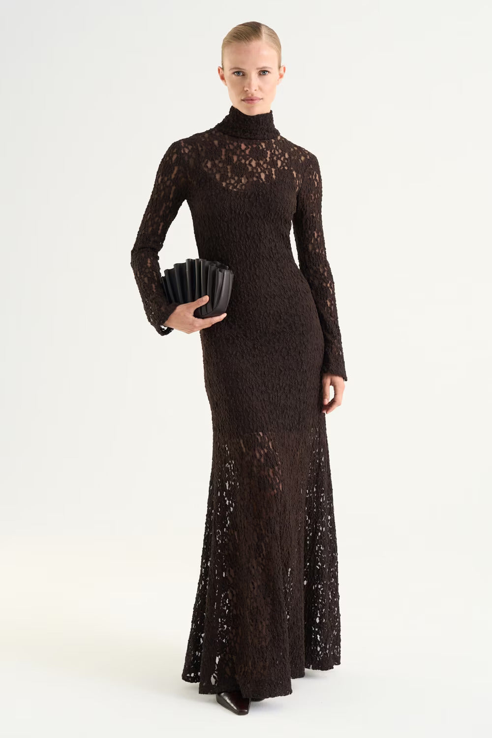 Janasia Lace Dress  Mocha Brown