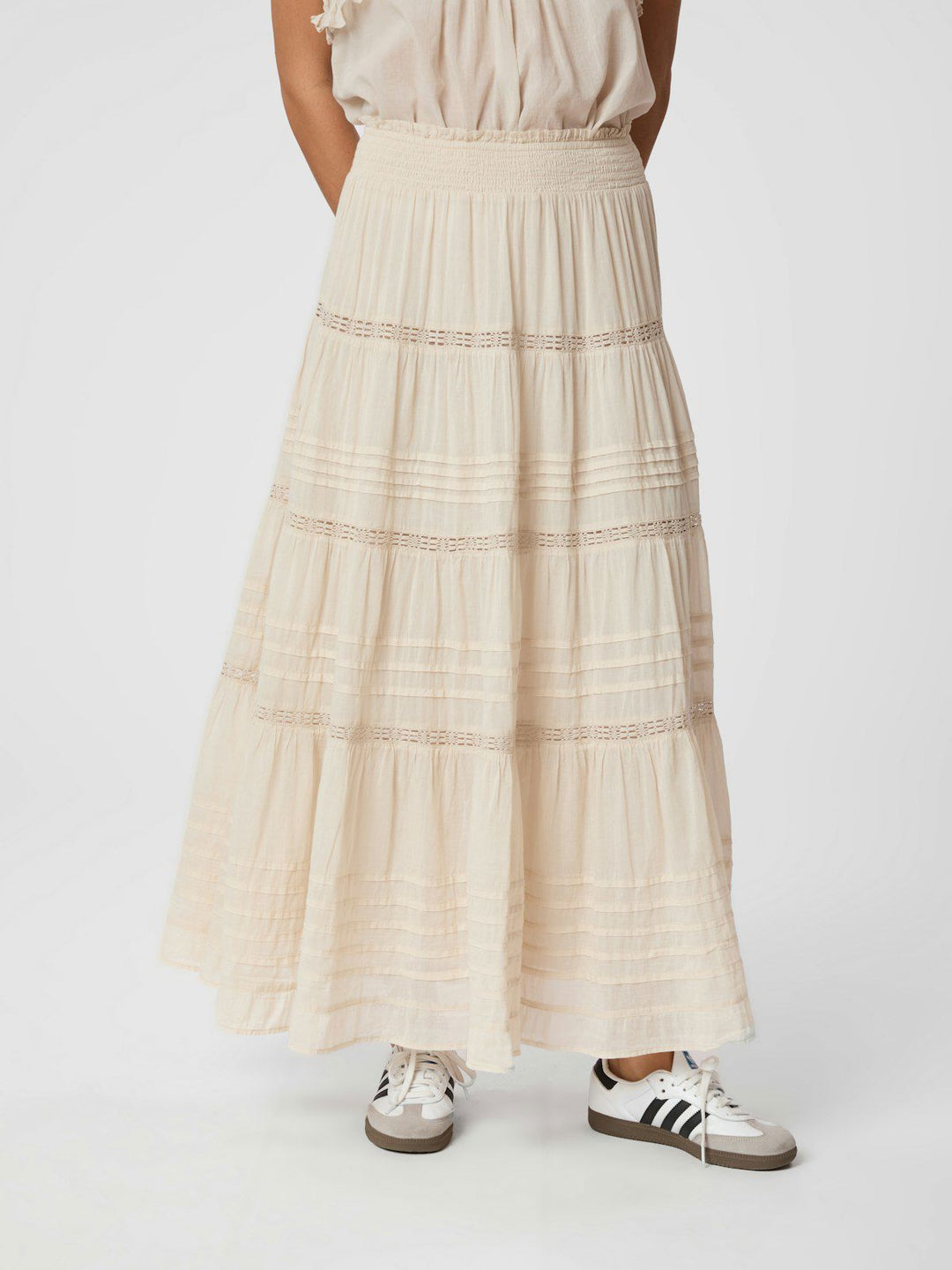 Felicia S Voile Skirt  Ivory