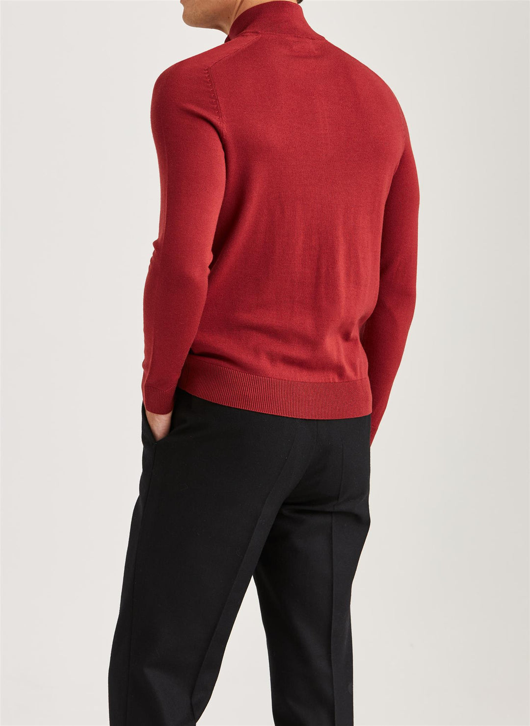 Merino John Zip  Red