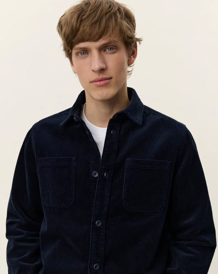 Kody Corduroy Overshirt  Dark Navy