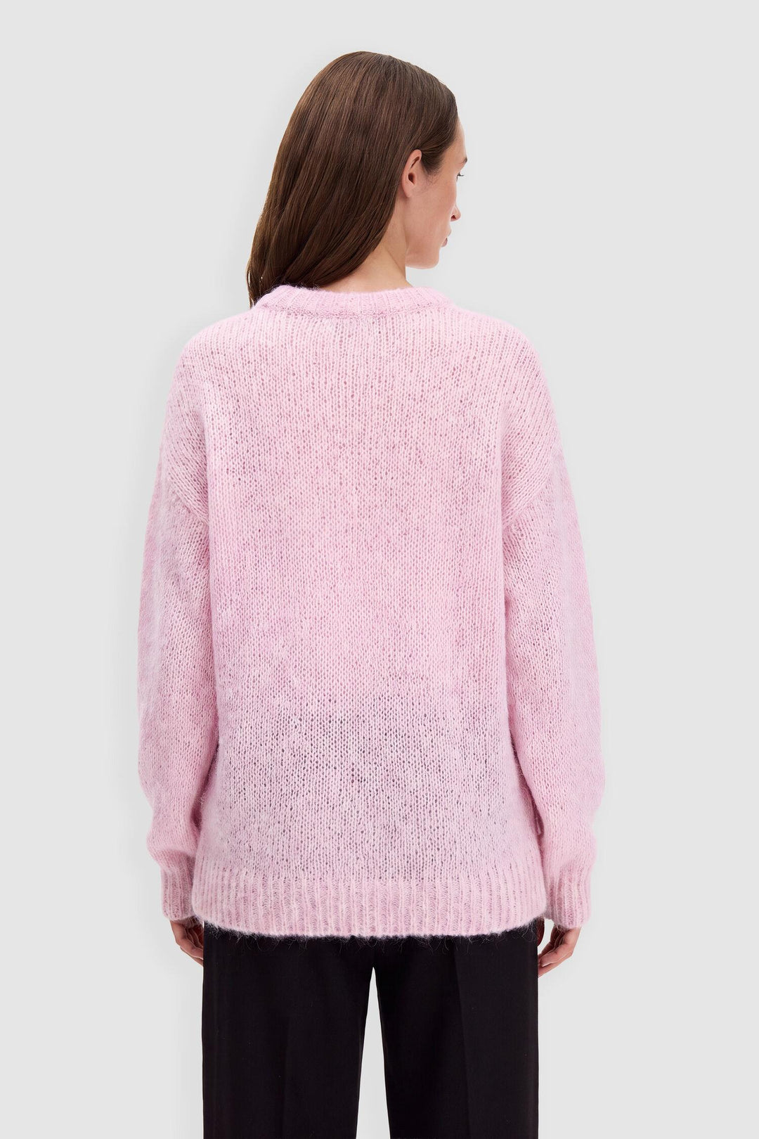 hairy alpaca sweater  Light Pink